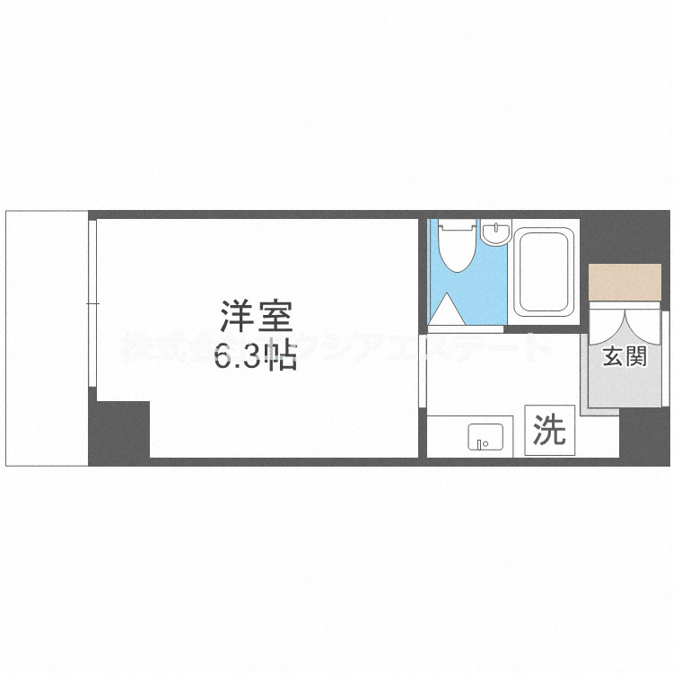 シティピア玉造の間取り