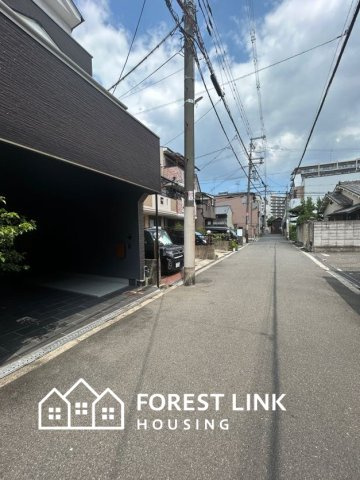 平野東1　戸建の前面道路含む現地写真