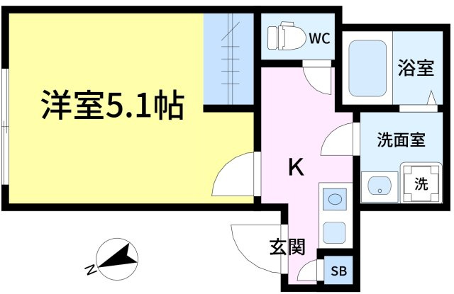 江戸川区松島４丁目のアパートの間取り