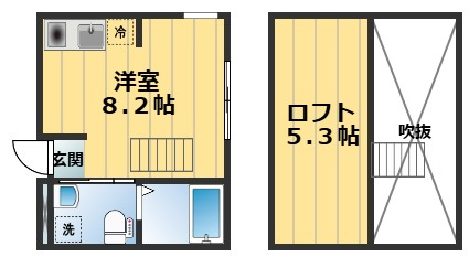 NEST冷泉町の間取り