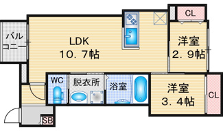 【間取り】 | REGALEST鶴舞 | 略図の為、現状優先