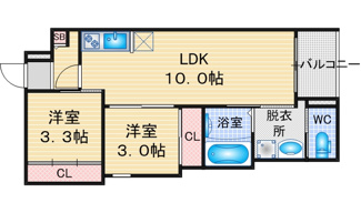【間取り】 | REGALEST鶴舞 | 略図の為、現状優先