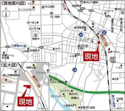 【地図】 | Cradle garden　寒河江市若葉町第2　1号棟 | ★内覧予約でブランド米2kg★