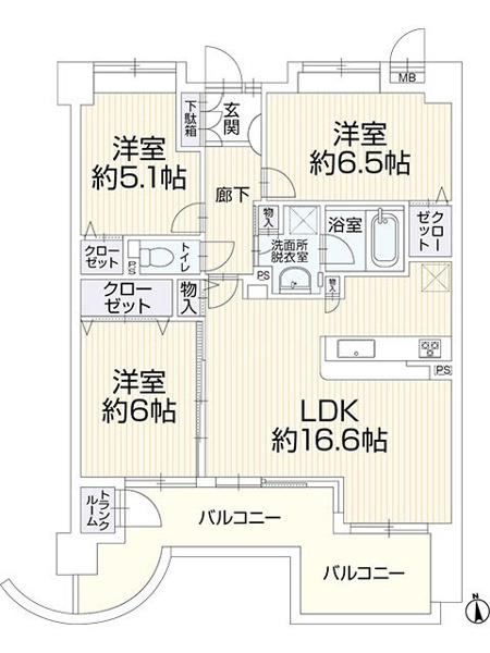 【間取り】 | アーバンパレス室見河畔