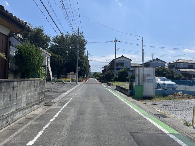 【前面道路含む現地写真】 | 熊谷市別府1期　リガーレⅡ　新築戸建　全2区画　2号棟 | 7/23撮影