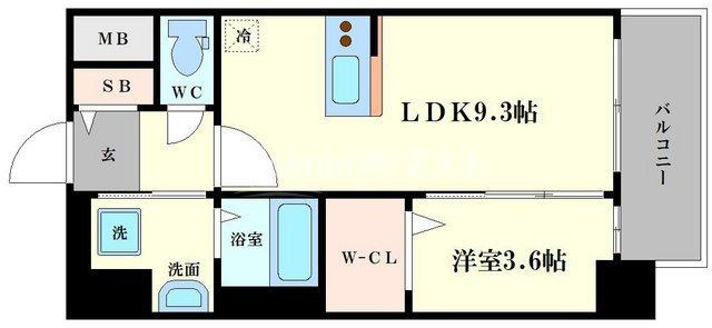 ファステート難波グランプリの間取り