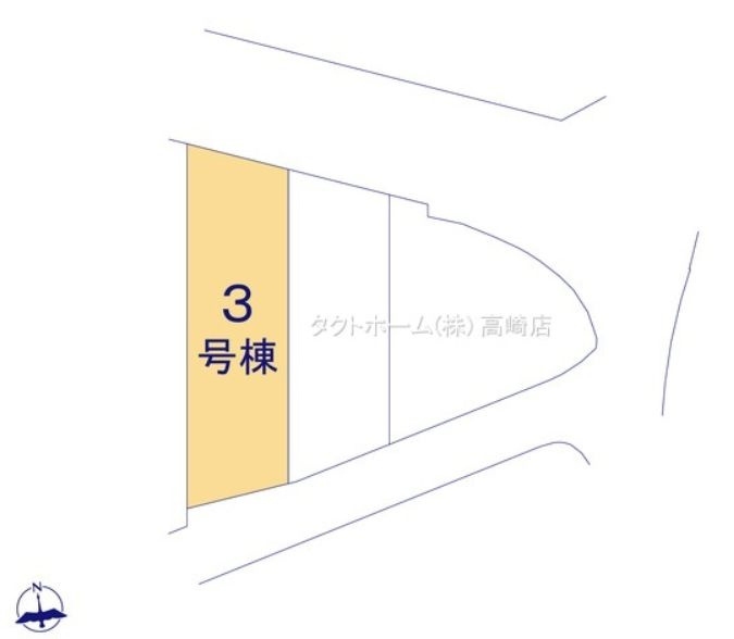GRAFARE 高崎市下中居町2期 新築 3号棟の区画図