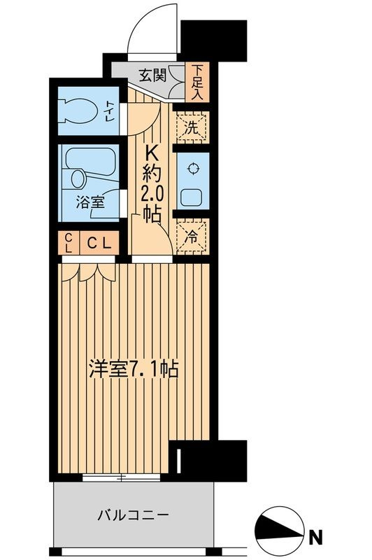 エコロジー東陽町プロセンチュリーの間取り