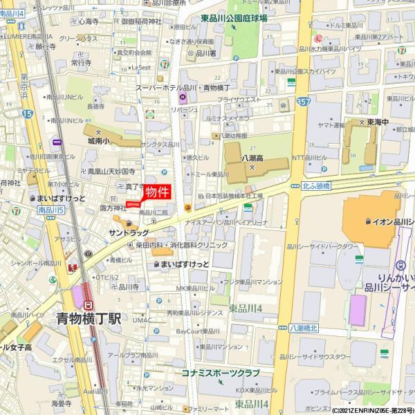 アイトー・ロワイヤル青横の地図