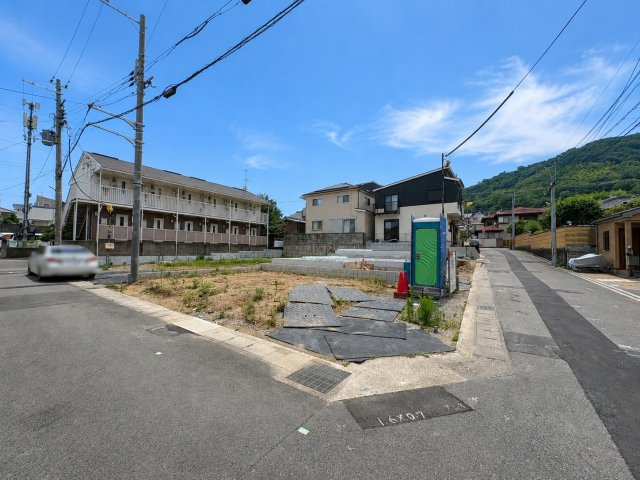 大山崎尻江Ⅰ期【全５区画】の前面道路含む現地写真