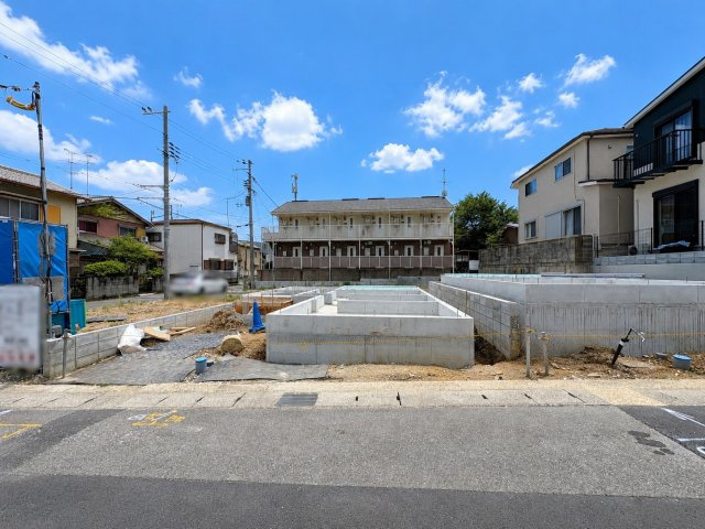 大山崎尻江Ⅰ期【全５区画】の前面道路含む現地写真
