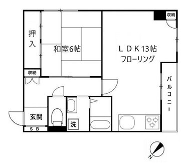 フラッツ池袋の間取り