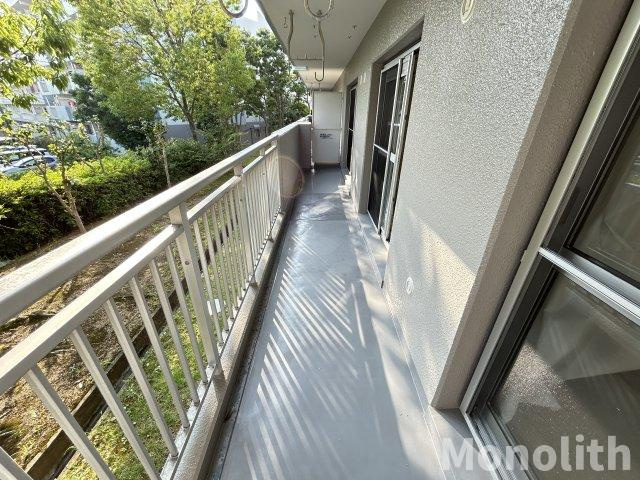 泉北城山台２丁12号棟のバルコニー