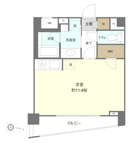 ディナック船橋Ｍｏｄｅ．Ｎの間取り