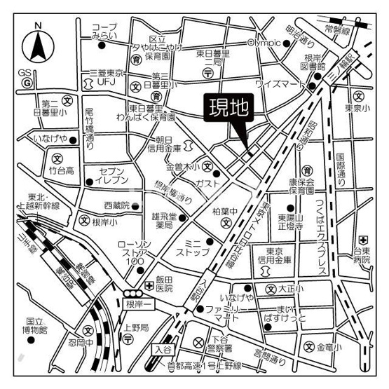 【地図】ミュプレ根岸