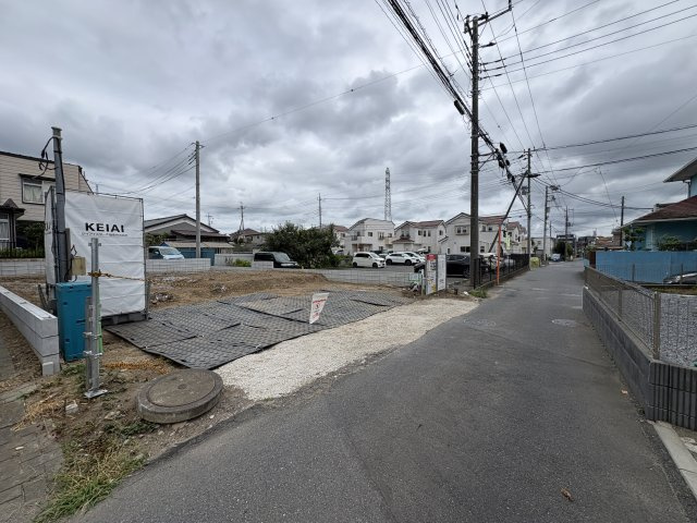野田市中根5期の前面道路含む現地写真