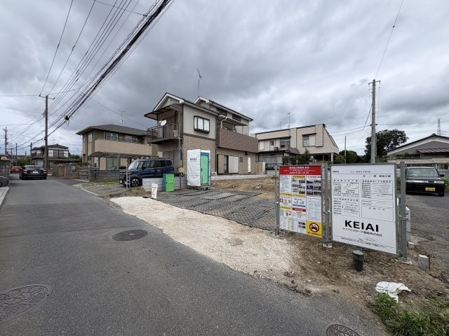 野田市中根5期の前面道路含む現地写真