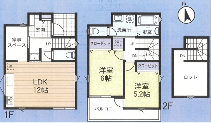 町田市本町田　新築戸建の間取り|コンパクトながら使い勝手のいい間取りです