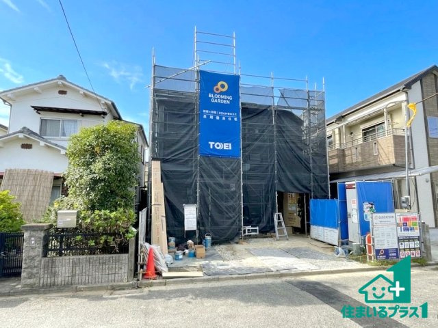 ★木津川市木津南後背　第6期　新築一戸建ての外観|現在はこんな感じです。完成までが待ち遠しいですね。