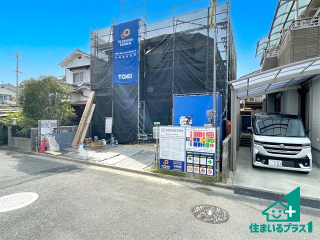 ★木津川市木津南後背　第6期　新築一戸建ての外観|建築中ですが現地を見ると分かる事もございますので、ぜひ一度現地をご覧ください。