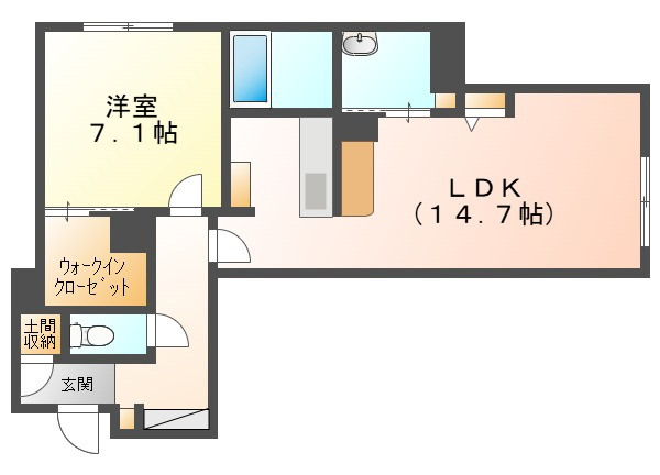クロムノワールの間取り