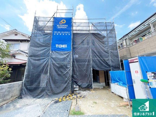 木津川市木津南後背　第6期　新築一戸建ての外観|周辺は落ち着いた街並みの住宅地！子育てがしやすい住環境です！まだ未完成ですが、現地でしかわからない事もございます。是非一度ご覧ください。