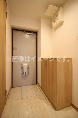 （仮称）都城市中町マンションの玄関|玄関です