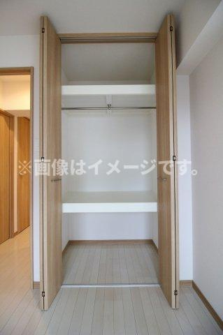（仮称）都城市中町マンションの収納|大きなスペースがあり、収納には困りません