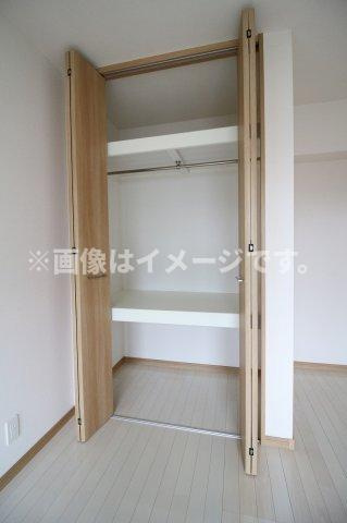 （仮称）都城市中町マンションの収納|小物を収納するのに便利です