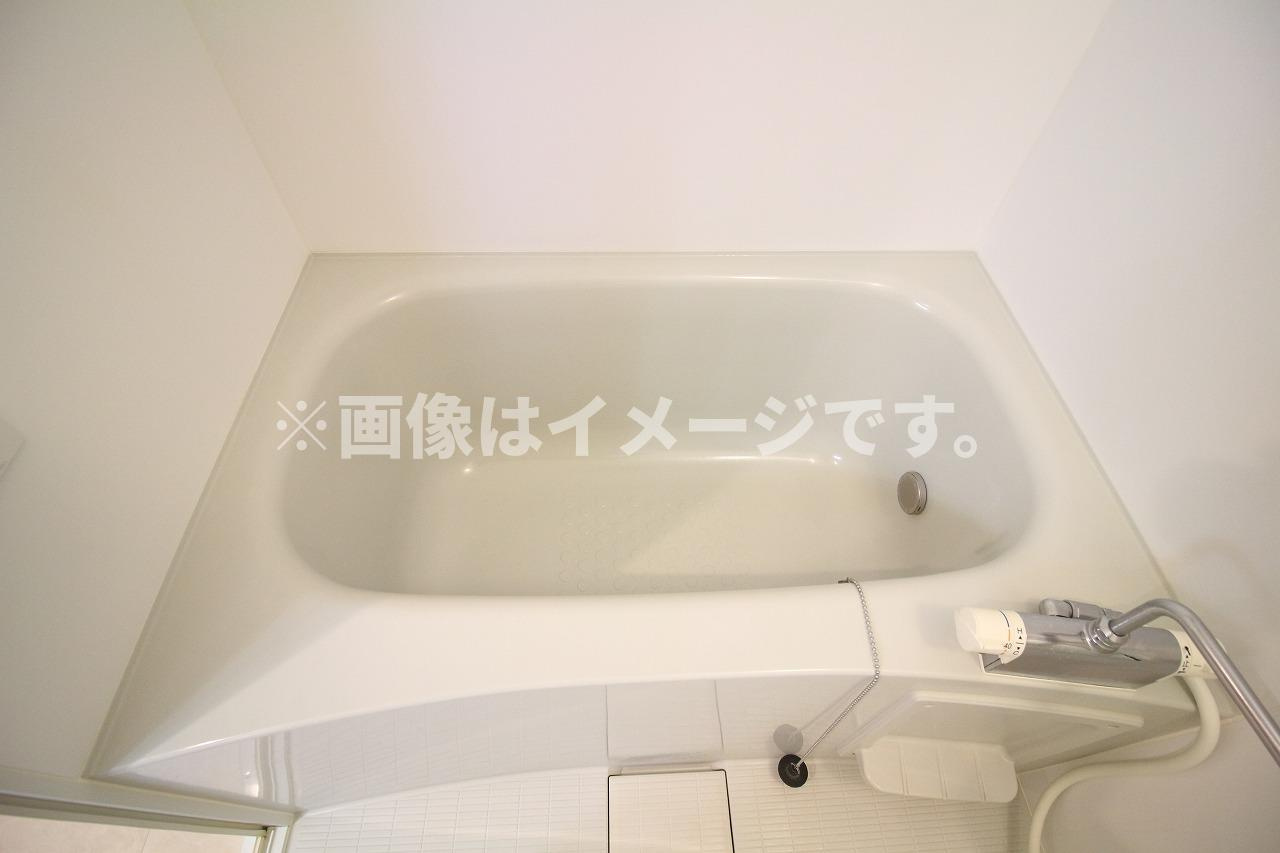 （仮称）都城市中町マンションの浴室|お風呂で日々の疲れを落としましょう