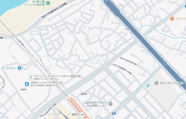 加古川市加古川町寺家町　新築一戸建ての地図