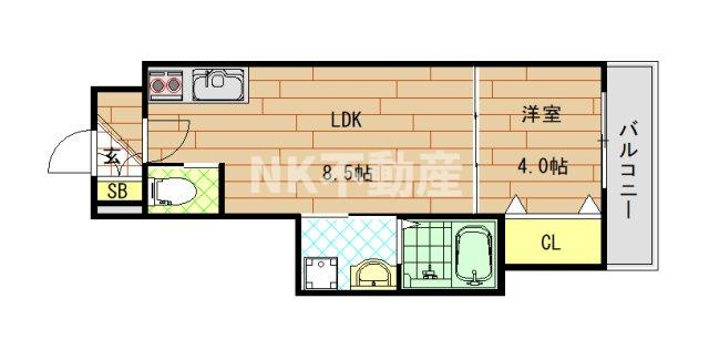【間取り】 | Good Life小阪本町（河内小阪賃貸）