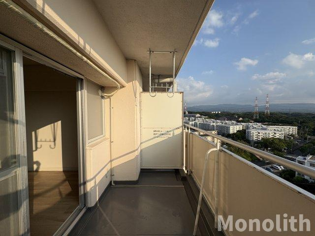 泉北鴨谷台３丁6号棟のバルコニー