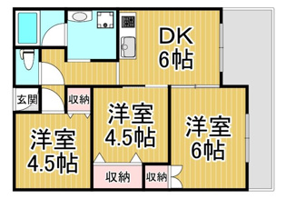 昆陽の里マンションの間取り