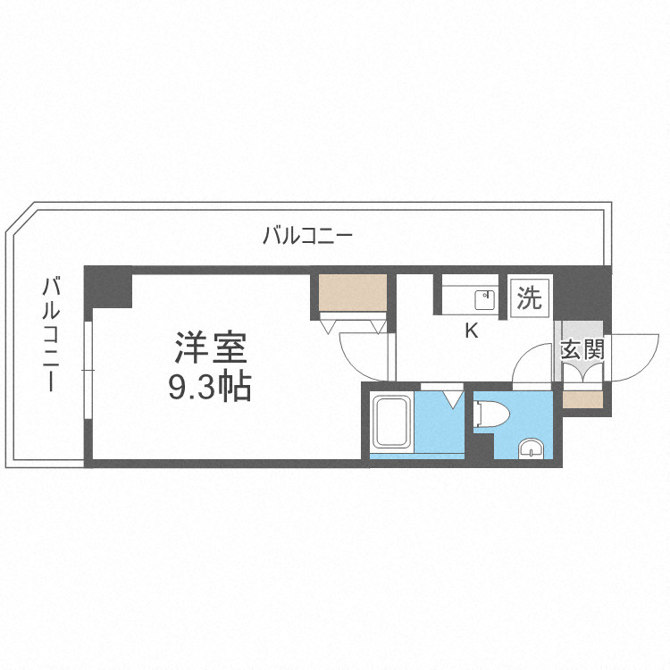 大阪市城東区今福東１丁目の賃貸マンションの間取り