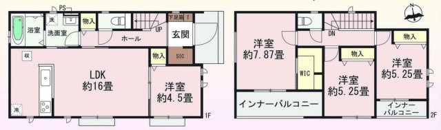 前橋市朝日が丘町の間取り|A号棟