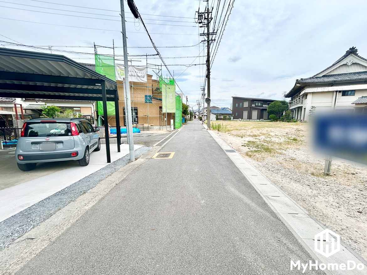 守山区中志段味　1期の前面道路含む現地写真