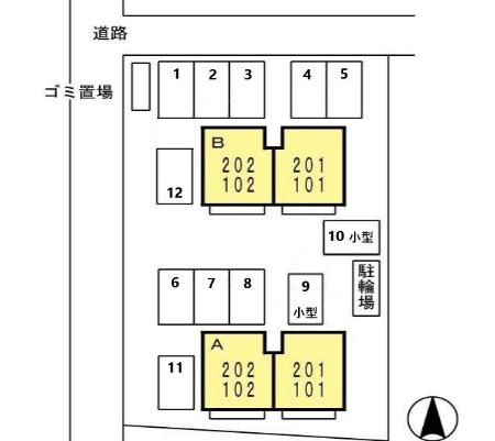 エスポアール・アイ　A棟の区画図
