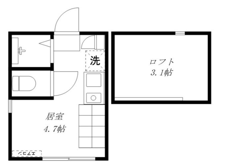 江東区東砂８丁目のアパートの間取り