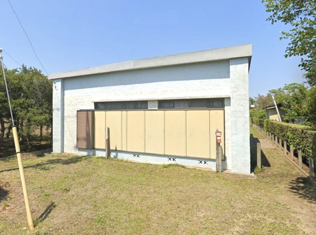 大網白里市下ケ傍示　平屋中古戸建の庭|敷地約183坪  ブロック造平屋２SLDK 駐車2台可　家庭菜園やBBQが可能です