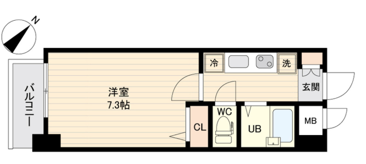 エシッド行徳の間取り