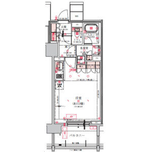 名古屋市中区丸の内２丁目の賃貸マンションの間取り