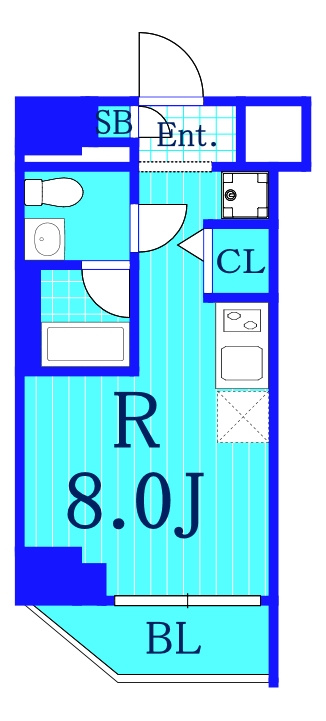 リライア横濱鶴見の間取り