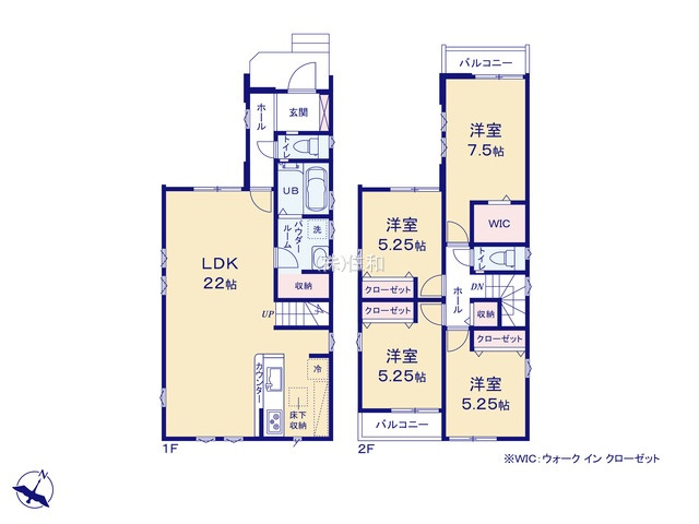 【新築分譲住宅】ふじみ野市旭１期の間取り