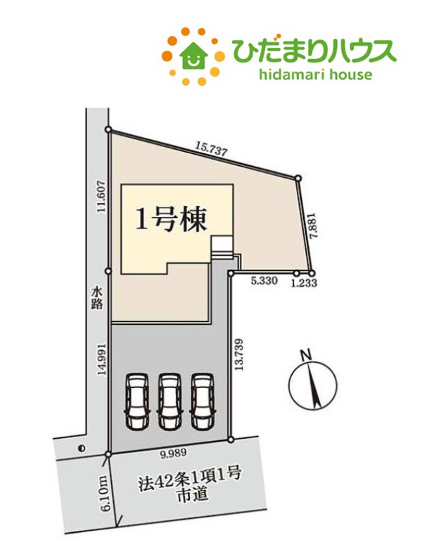 羽生市藤井上組　新築一戸建て　リーブルガーデンズ　01の区画図