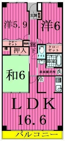 サングリーン海道割の間取り
