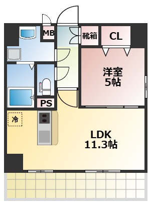 フォーエス紺屋今町の間取り