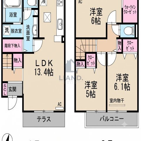 D-room平和　小笹小学校区の間取り|D-room平和
