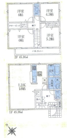 入間市扇台1丁目・全5棟　新築一戸建　4号棟
