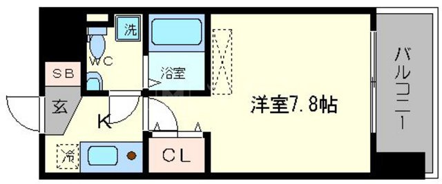 AFFLUENCE難波の間取り